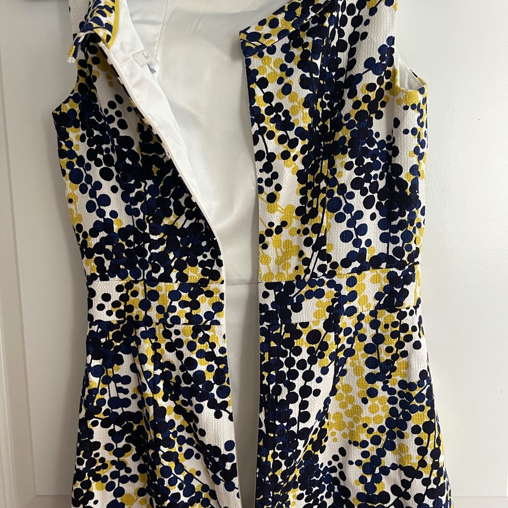 Boden Sleeveless Dress in Navy and Yellow - Picture 6 of 10